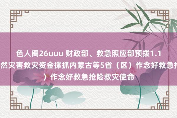 色人阁26uuu 财政部、救急照应部预拨1.15亿元中央当然灾害救灾资金撑抓内蒙古等5省（区）作念好救急抢险救灾使命